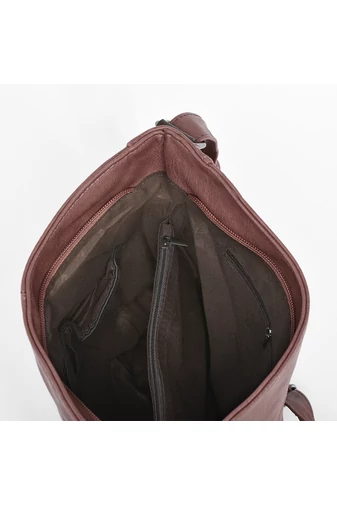 Fekete műbőr Crossbody táska nőknek Bonluo
