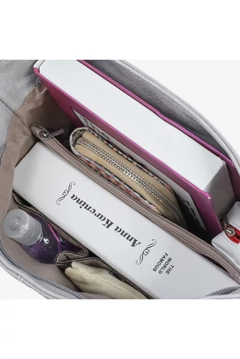 Fekete műbőr Crossbody táska nőknek Bonluo