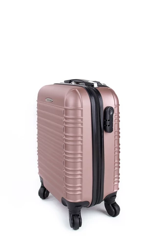 Leonardo Da Vinci rosegold kemény kabinbőrönd Wizzair méretben (40x30x20cm)