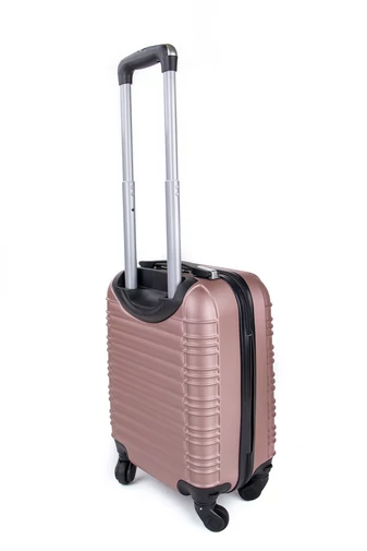 Leonardo Da Vinci rosegold kemény kabinbőrönd Wizzair méretben (40x30x20cm)