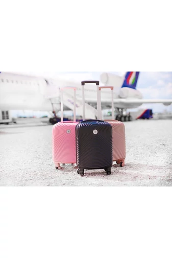Troler Wizzair Bagaj de Mână Culoarea Rosegold (40x30x20 cm)