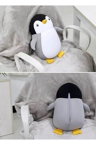 Bonluo Pernă Pentru Gât/Pluș În Formă De Pinguin Ideal Pentru Călătorii 