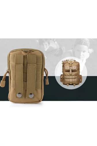 Bonluo Geantă Verde Închis Atașabilă La Rucsac Pentru Militarii Din Material Solid