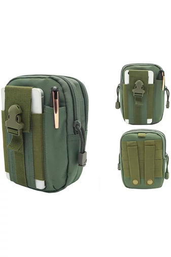 Bonluo Geantă Verde Închis Atașabilă La Rucsac Pentru Militarii Din Material Solid