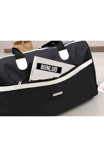 Bonluo Geantă De Voiaj Vișinie Stil Troler Din Material Impermeabil (65x35x25)