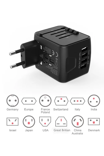 Bonluo Adaptor Încărcător Convertor Priză Universală De Călătorie