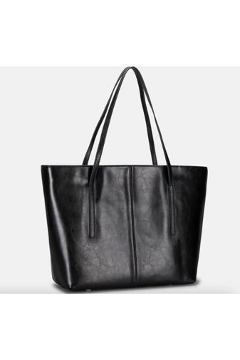 Bonluo Geantă De Umăr Maro Din Piele Naturală De Dimensiunea 30*34*13 cm 