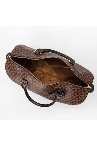 Nagyméretű Prémium Minőségű Barna Designer Utazótáska (28x53x26cm)