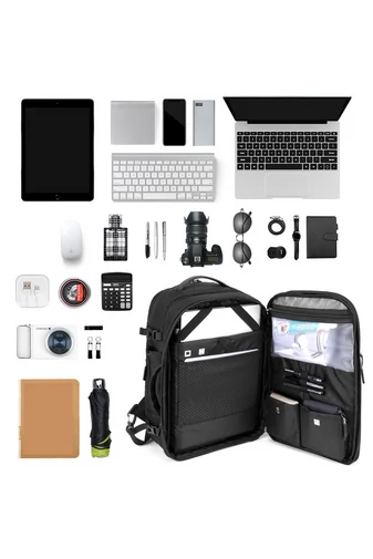 Arctic Hunter Rucsac Albastru Închis 2în1 Business Și Călătorii, Cu Parte Detașabilă, Dimensiunea 45*30*22 cm