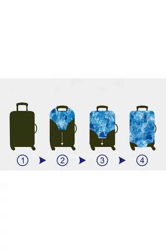 Bonluo Husă Transparentă Pentru Protecția Valizei Din Material Cauciucat Mărimea L