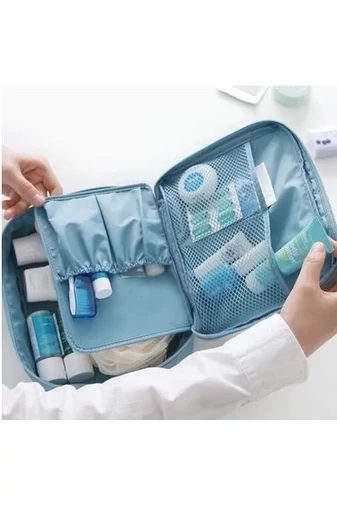 Borsetă Pentru Cosmetice Negru Cu Model Lămâi