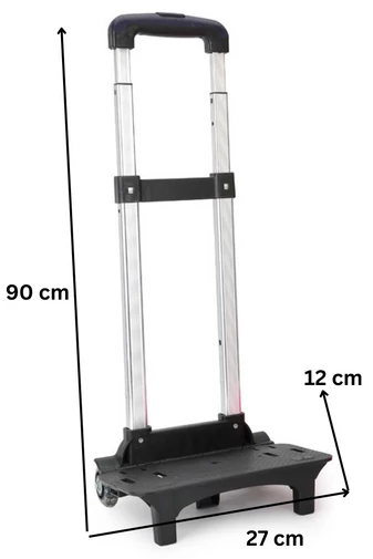 Bonluo Suport Troler Negru Pentru Rucsac Cu Mâner Metalic Reglabil În Două Trepte(90*27*12cm) 