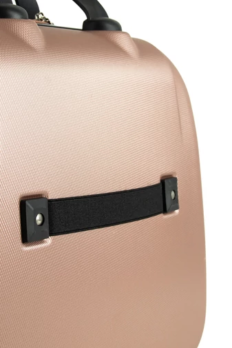 Ormi Valiză Rosegold Cu Atașare La Troler Perete Rigid Lacăt Cu Cifru Inclus Dimensiune Wizz-air (40X30X15)