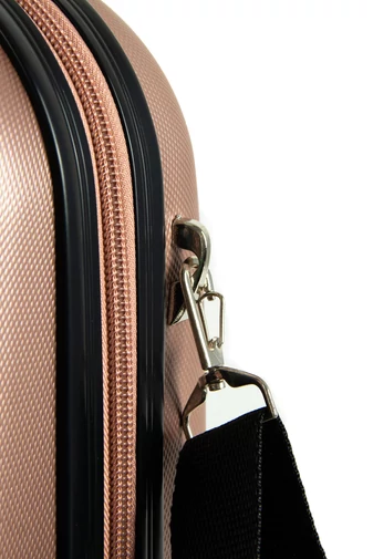 Ormi Valiză Rosegold Cu Atașare La Troler Perete Rigid Lacăt Cu Cifru Inclus Dimensiune Wizz-air (40X30X15)