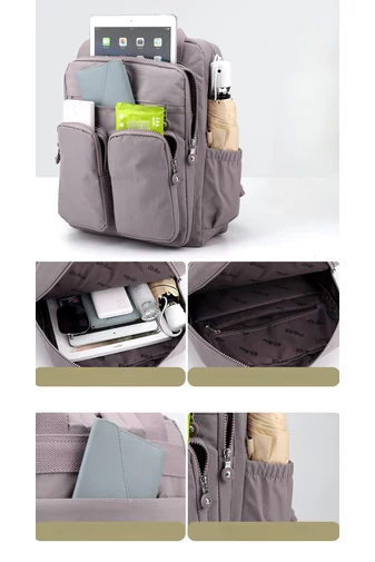 Bonluo Rucsac Roz Închis Multifunctional Cu Multiple Buzunare de Dimensiune Wizzair ( 40*30*20cm)
