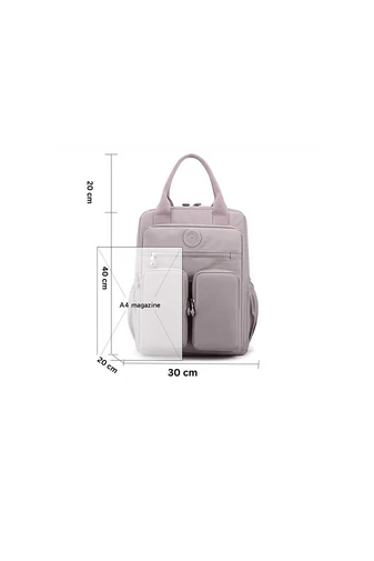 Bonluo Rucsac Roz Închis Multifunctional Cu Multiple Buzunare de Dimensiune Wizzair ( 40*30*20cm)