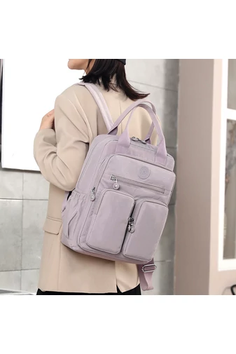 Bonluo Rucsac Roz Închis Multifunctional Cu Multiple Buzunare de Dimensiune Wizzair ( 40*30*20cm)