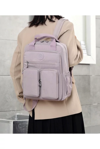 Bonluo Rucsac Roz Închis Multifunctional Cu Multiple Buzunare de Dimensiune Wizzair ( 40*30*20cm)