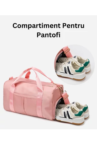 Bonluo Geantă De Voiaj Verde Deschis Cu Un Compartiment Pentru Pantofi , Dimensiune Medie 50*25*30cm