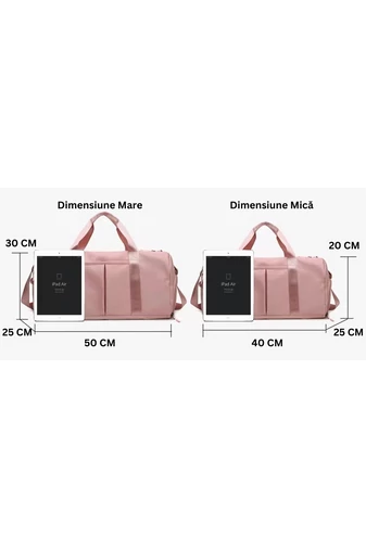 Bonluo Geantă De Voiaj Verde Deschis Cu Un Compartiment Pentru Pantofi , Dimensiune Medie 50*25*30cm