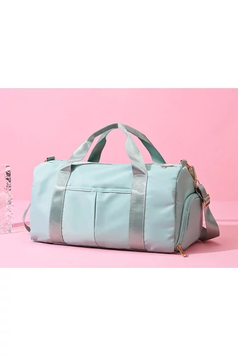 Bonluo Geantă De Voiaj Verde Deschis Cu Un Compartiment Pentru Pantofi , Dimensiune Medie 50*25*30cm