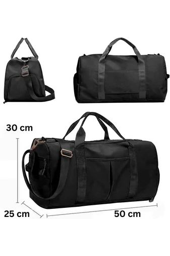 Bonluo Geantă De Voiaj Negru Cu Un Compartiment Pentru Pantofi , Dimensiune Medie 50*25*30cm