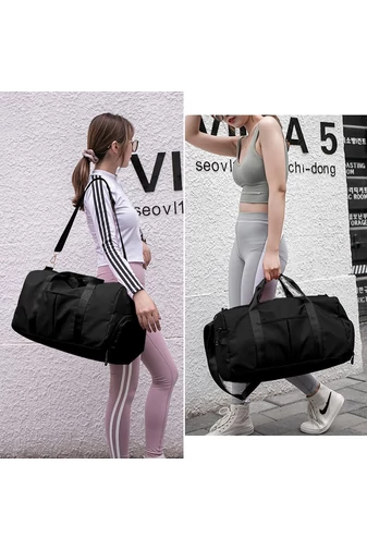 Bonluo Geantă De Voiaj Negru Cu Un Compartiment Pentru Pantofi , Dimensiune Medie 50*25*30cm