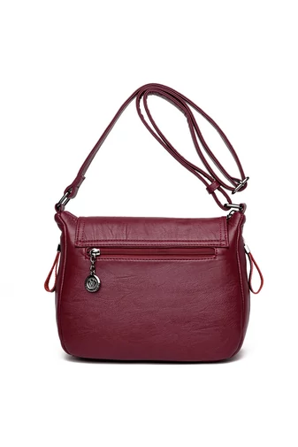 Bonluo Geantă Crossbody Neagră Din Imitație De Piele Dimensiuni 22*27*14