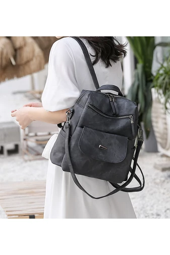 Bonluo Rucsac Gri Din Material Impermeabil Dimensiune 29*30*17cm