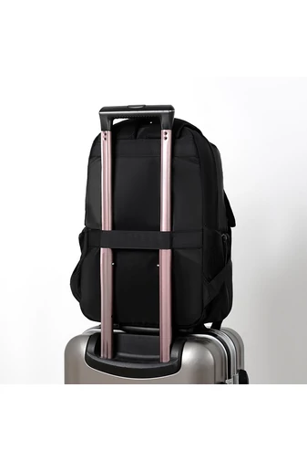 Bonluo Rucsac Negru Impermeabil Cu Atașare La Troler Dimensiune Gratuită Wizzair, Ryanair (40x25x16cm)