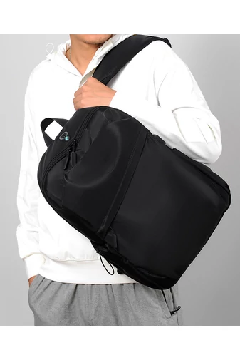 Bonluo Rucsac Negru Impermeabil Cu Atașare La Troler Dimensiune Gratuită Wizzair, Ryanair (40x25x16cm)