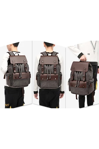 Bonluo Rucsac Maro Din Pânză Rezistentă La Uzură Dimensiune (45x33x18cm)