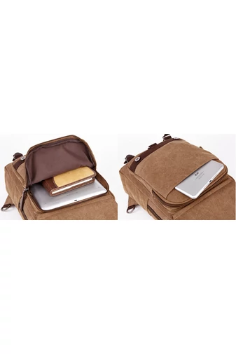 Bonluo Rucsac/Geantă Crossbody Maro Pentru Bărbați Foarte Rezistent Dimensiuni 33*29*11cm
