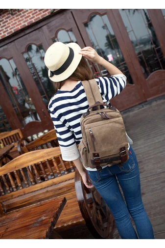 Bonluo Rucsac/Geantă Crossbody Maro Pentru Bărbați Foarte Rezistent Dimensiuni 33*29*11cm