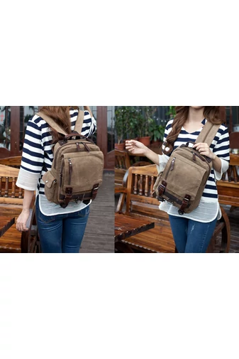 Bonluo Rucsac/Geantă Crossbody Maro Pentru Bărbați Foarte Rezistent Dimensiuni 33*29*11cm