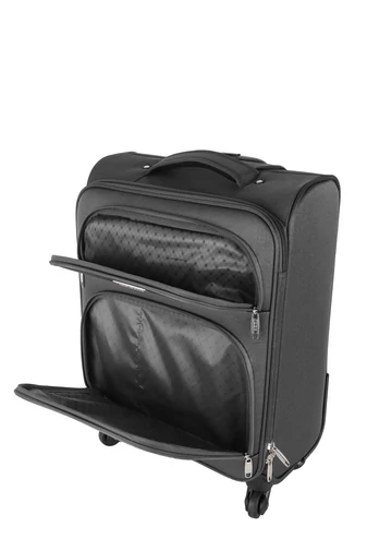 Leonardo Da Vinci Troler De Cabină Gri Din Material Textil Dimensiune Wizz-air (55x40x20)