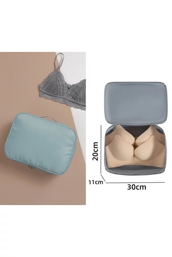 Bonluo Set Organizator Albastru Deschis Ideal Pentru Călătorii Sau Organizare Dulap( 10buc)