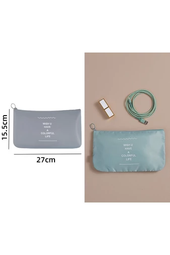 Bonluo Set Organizator Albastru Deschis Ideal Pentru Călătorii Sau Organizare Dulap( 10buc)