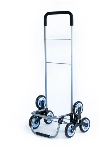 bevásárlókocsi fekete virágmintás, összecsukható 6 kerékkel Méret 120*45*35cm