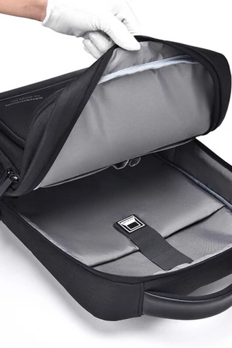 Bonluo Rucsac Gri Cu Atasare La Troler Prevăzut Cu Spațiu USB Multiple Buzunare Dimensiune (43x15x31cm)