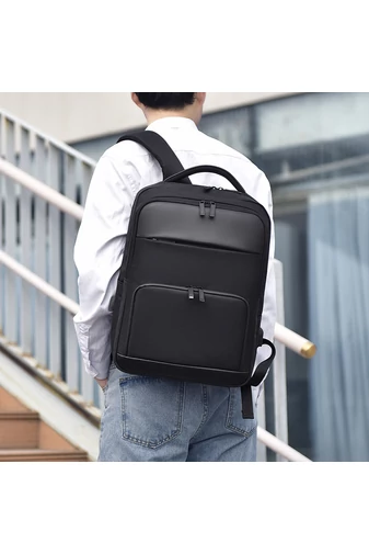 Bonluo Rucsac Gri Cu Atasare La Troler Prevăzut Cu Spațiu USB Multiple Buzunare Dimensiune (43x15x31cm)