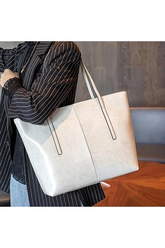 Bonluo Geantă De Umăr Maro Din Piele Naturală De Dimensiunea 30*34*13 cm 