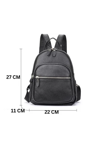 Női Hátizsák Valódi bőrből Fehér Mini 27*22*11cm