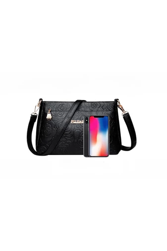 Geantă Crossbody Bonluo Roșie Cu Model Din Imitație De Piele Dimensiune Medie ( 19*29*13cm) 