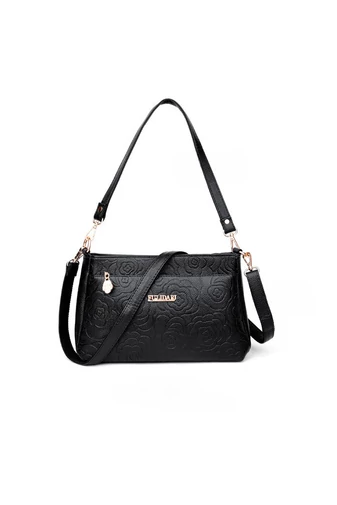 Geantă Crossbody Bonluo Roșie Cu Model Din Imitație De Piele Dimensiune Medie ( 19*29*13cm) 