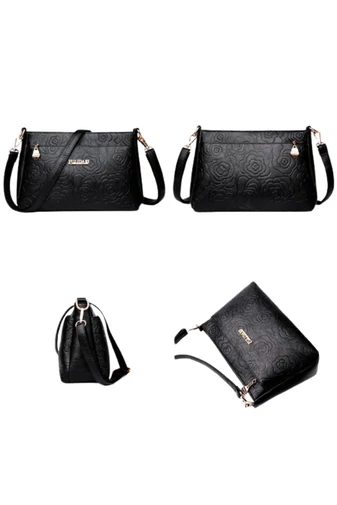Geantă Crossbody Bonluo Roșie Cu Model Din Imitație De Piele Dimensiune Medie ( 19*29*13cm) 