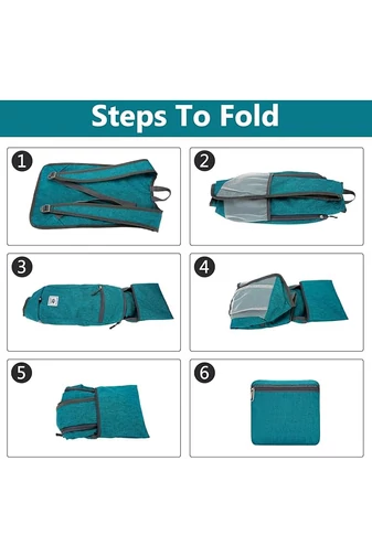 Rucsac Drumeții Bonluo Verde Extrem De Ușor Din Material Impermeabil Pliabil De Dimensiunea 42*27*13 cm