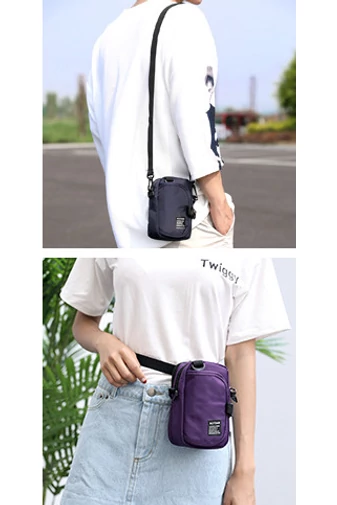 Borsetă Geantă Crossbody Bonluo Negru Model Unisex Din Material Impermeabil Dimensiune (18*10*6cm)