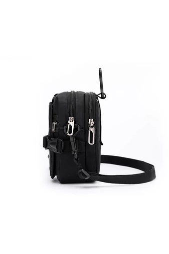 Borsetă Geantă Crossbody Bonluo Negru Model Unisex Din Material Impermeabil Dimensiune (18*10*6cm)