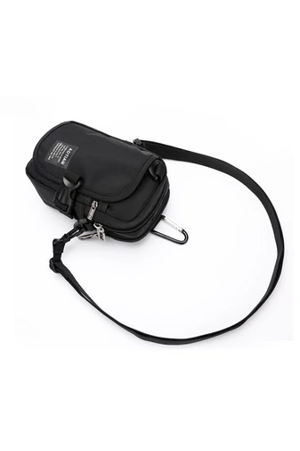 Borsetă Geantă Crossbody Bonluo Negru Model Unisex Din Material Impermeabil Dimensiune (18*10*6cm)